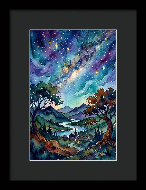Starry Night Over The Village