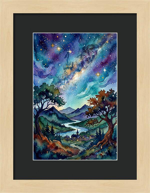 Starry Night Over The Village