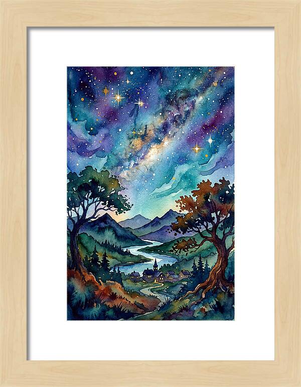 Starry Night Over The Village
