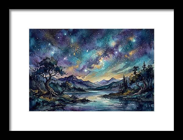 Starry Night Over Tranquil Waters