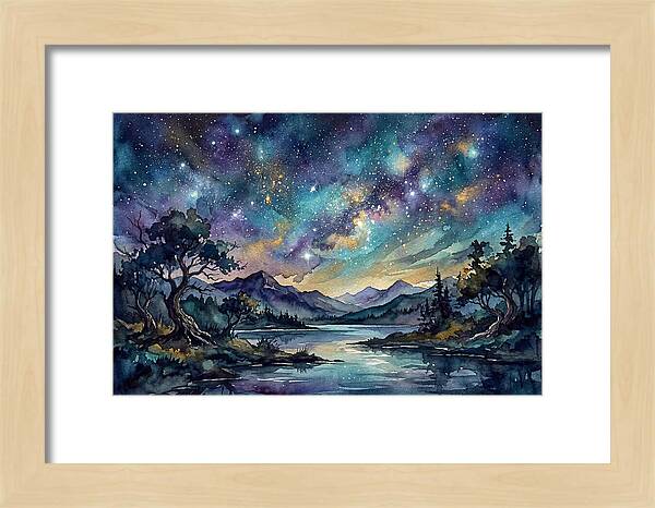 Starry Night Over Tranquil Waters