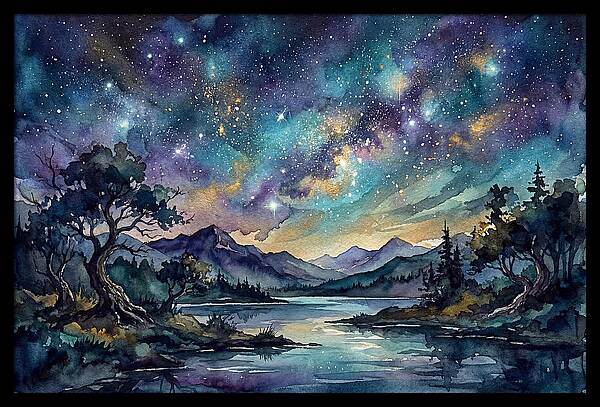 Starry Night Over Tranquil Waters