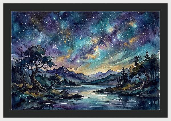 Starry Night Over Tranquil Waters
