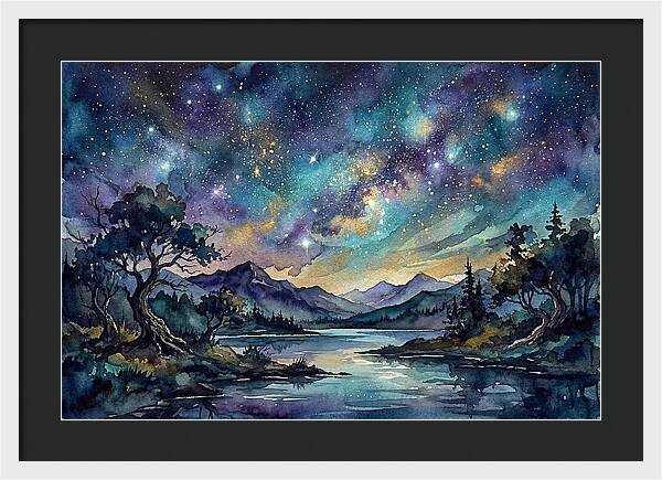 Starry Night Over Tranquil Waters