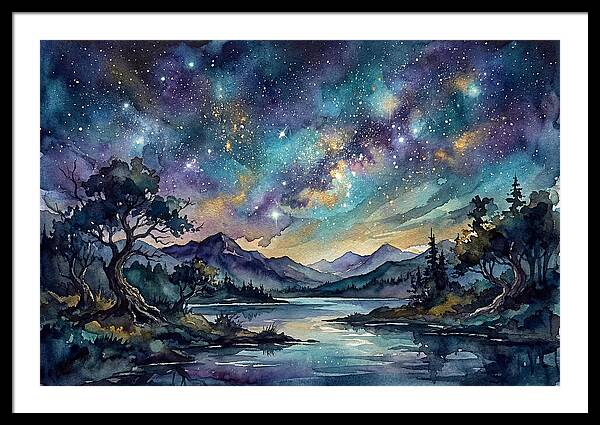 Starry Night Over Tranquil Waters