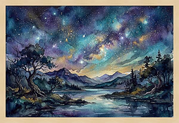 Starry Night Over Tranquil Waters