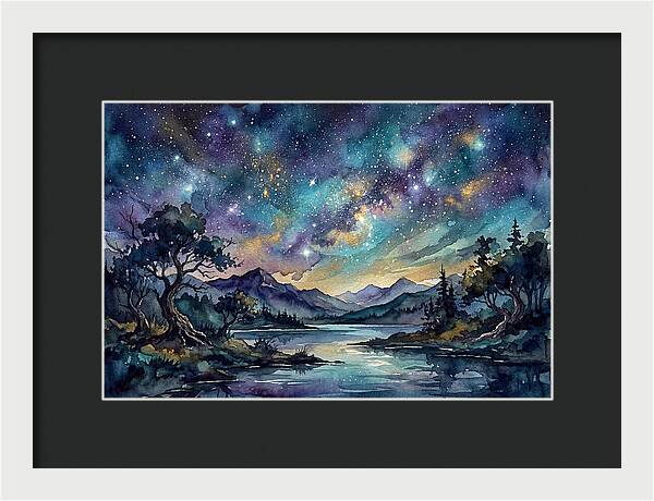 Starry Night Over Tranquil Waters