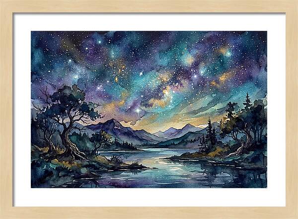 Starry Night Over Tranquil Waters