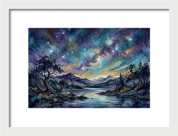 Starry Night Over Tranquil Waters