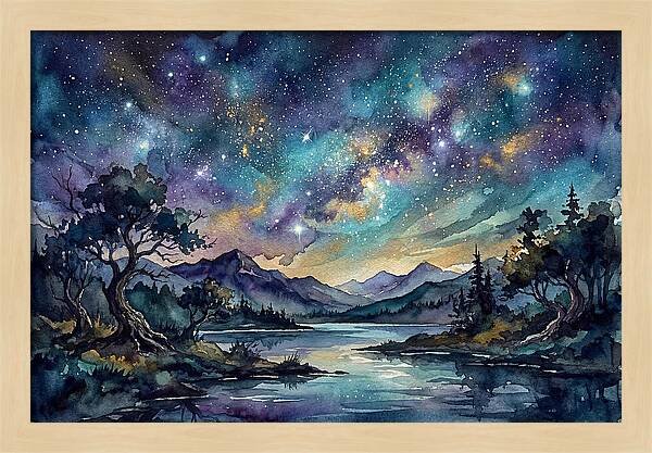Starry Night Over Tranquil Waters