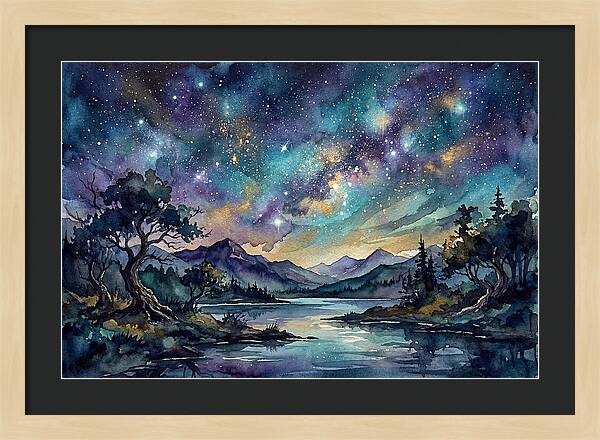 Starry Night Over Tranquil Waters