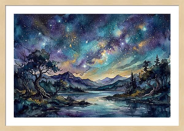 Starry Night Over Tranquil Waters