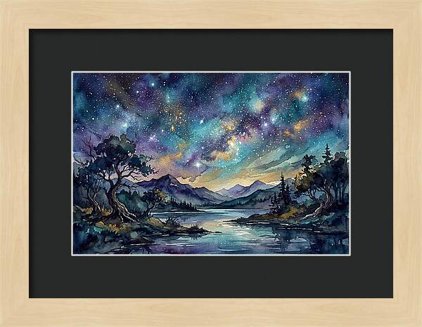 Starry Night Over Tranquil Waters