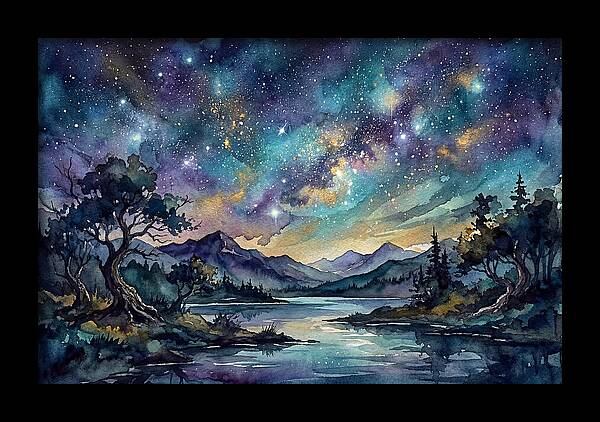 Starry Night Over Tranquil Waters