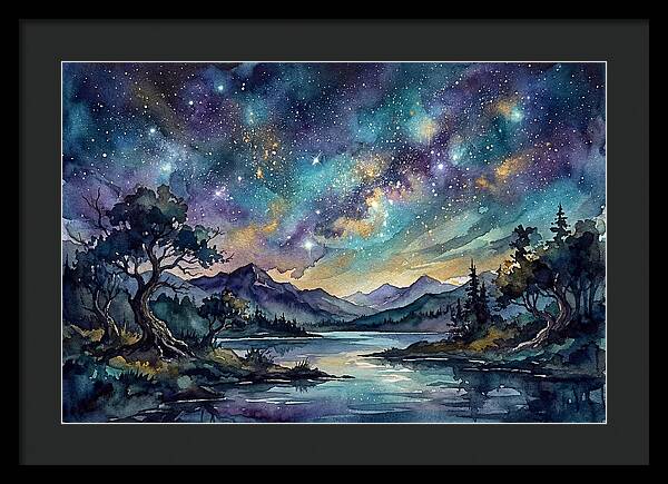 Starry Night Over Tranquil Waters
