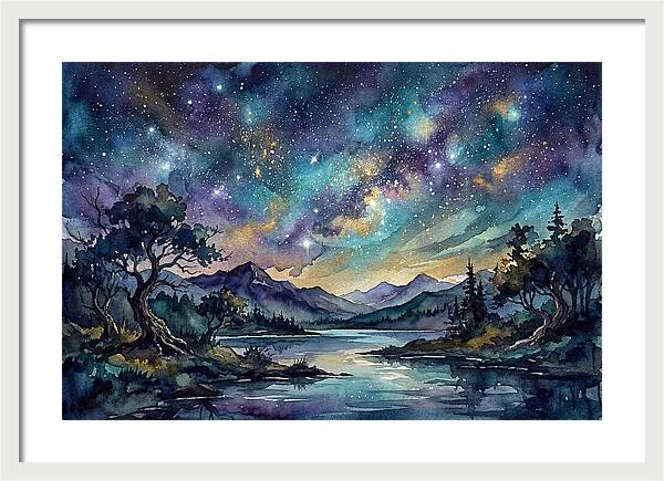 Starry Night Over Tranquil Waters