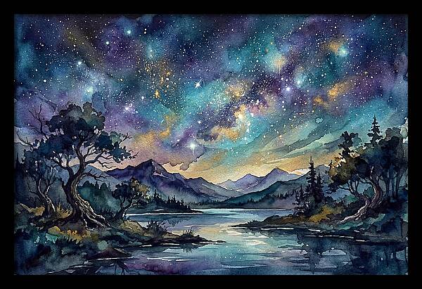 Starry Night Over Tranquil Waters