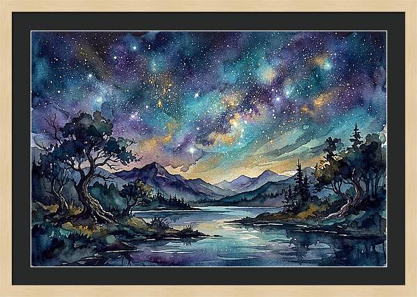 Starry Night Over Tranquil Waters