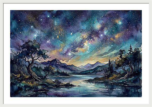 Starry Night Over Tranquil Waters