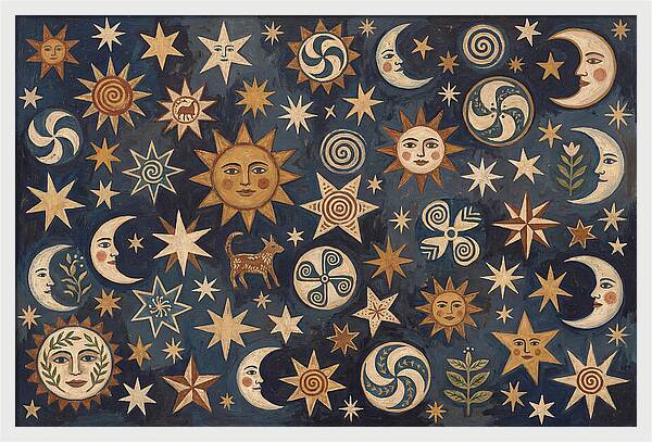Starry Sky Folk Patterns
