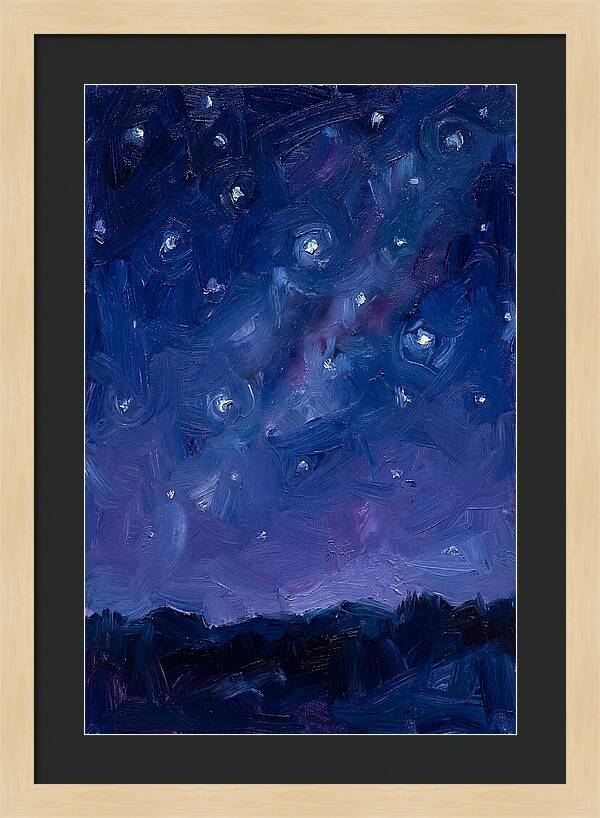 Starry Sky Over Mountains