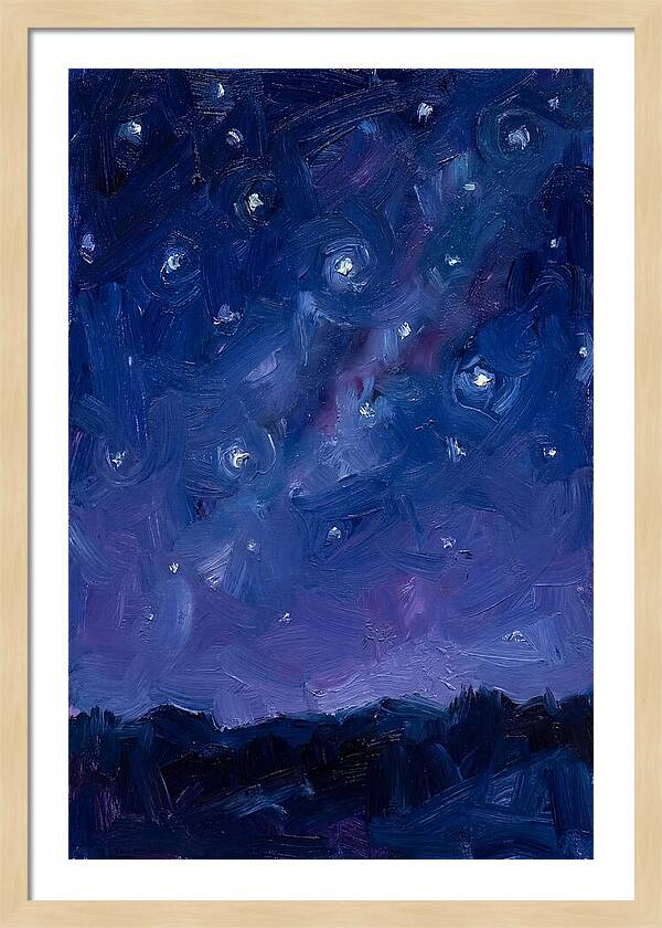 Starry Sky Over Mountains