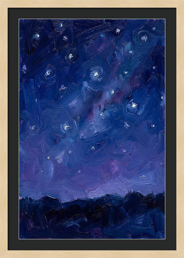 Starry Sky Over Mountains