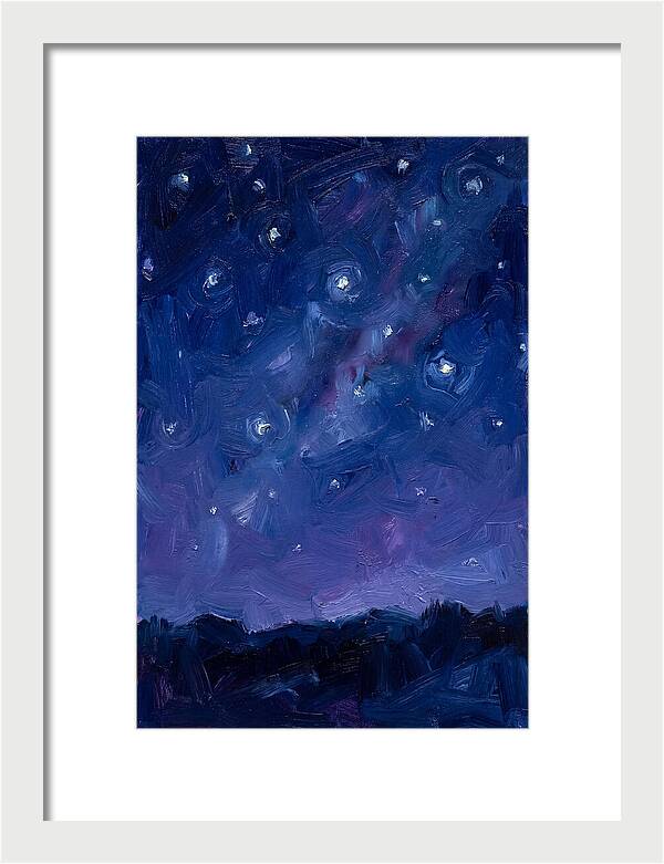 Starry Sky Over Mountains