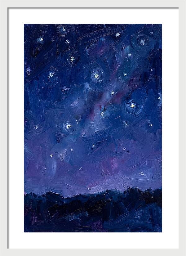 Starry Sky Over Mountains