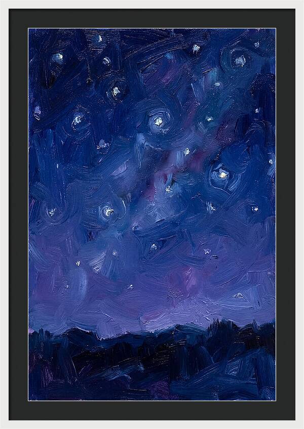 Starry Sky Over Mountains
