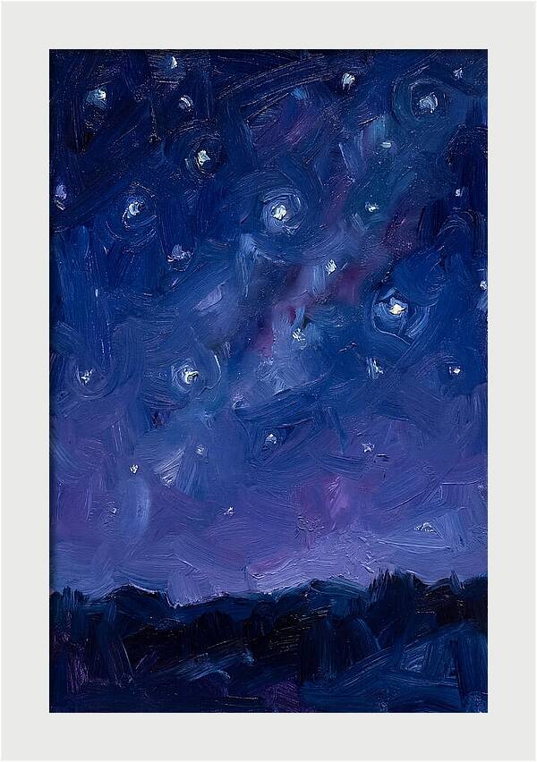 Starry Sky Over Mountains
