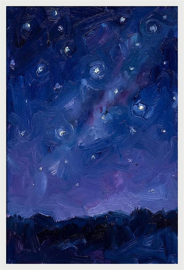 Starry Sky Over Mountains