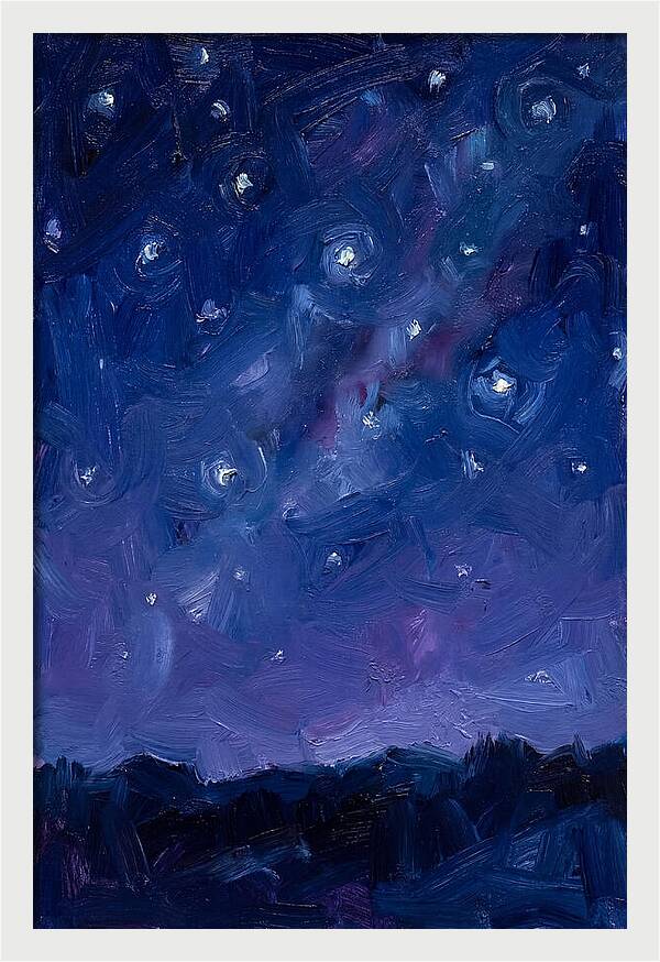 Starry Sky Over Mountains