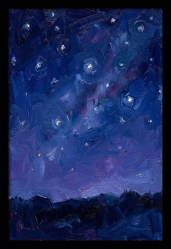 Starry Sky Over Mountains