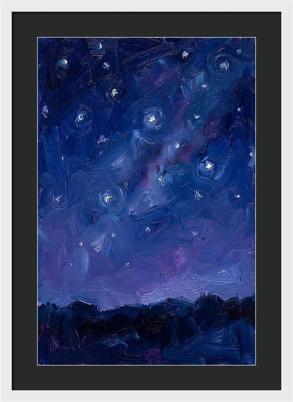 Starry Sky Over Mountains