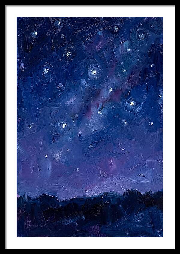 Starry Sky Over Mountains