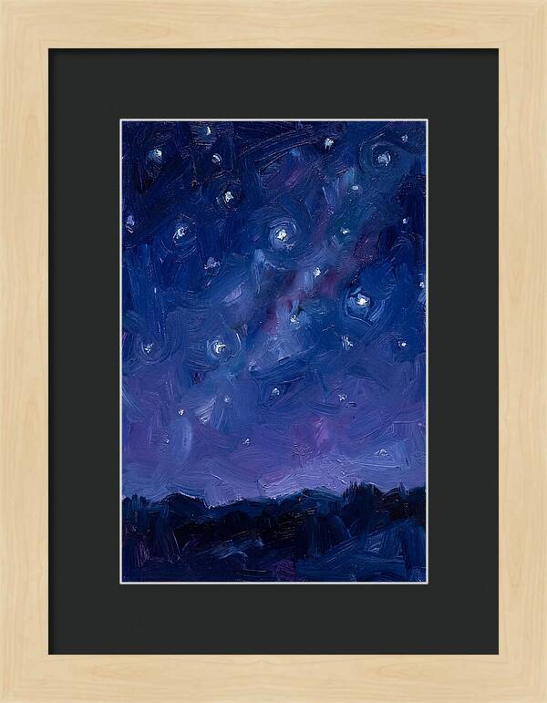 Starry Sky Over Mountains