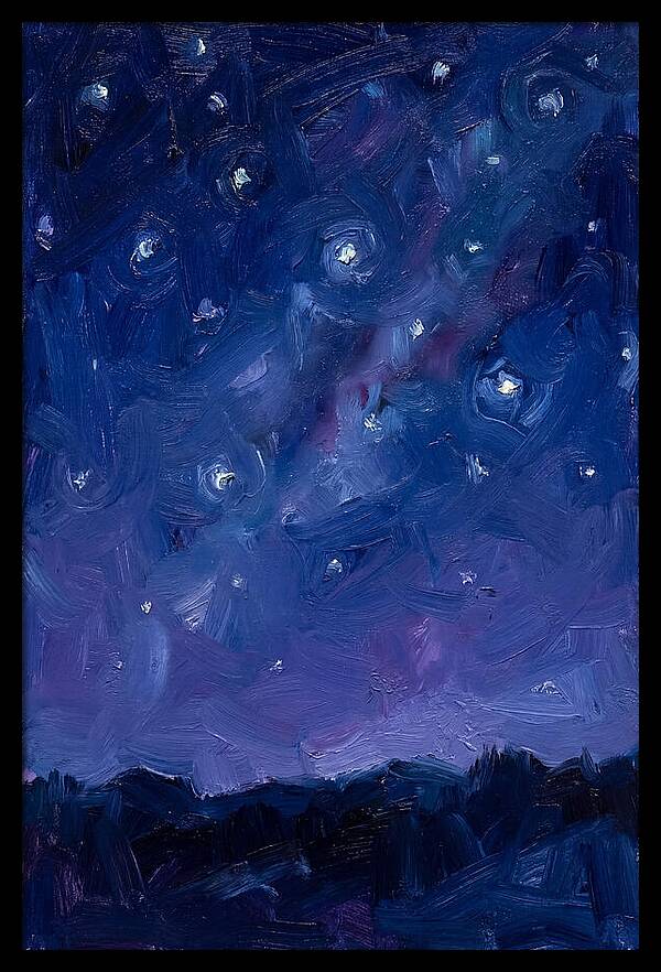 Starry Sky Over Mountains