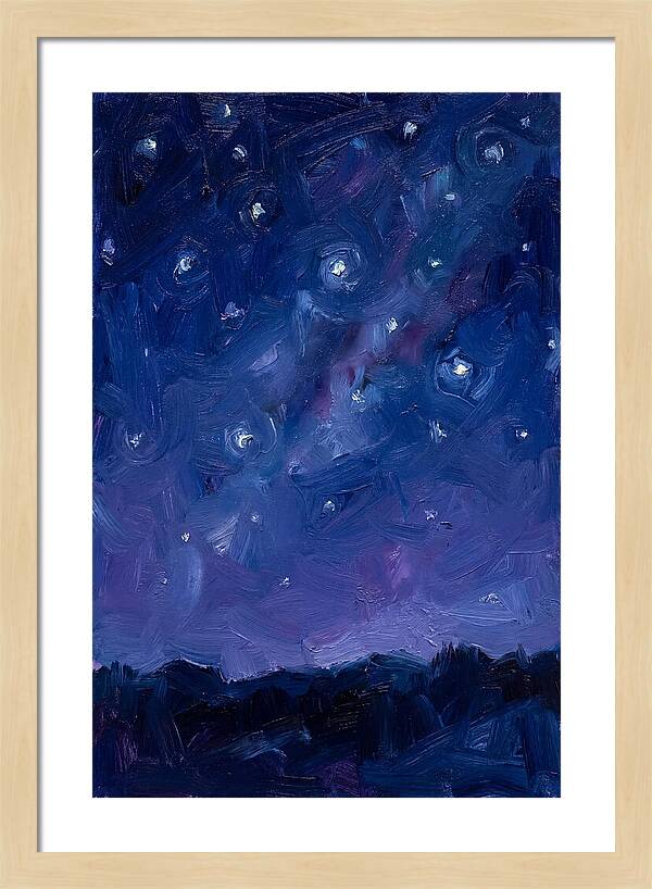 Starry Sky Over Mountains