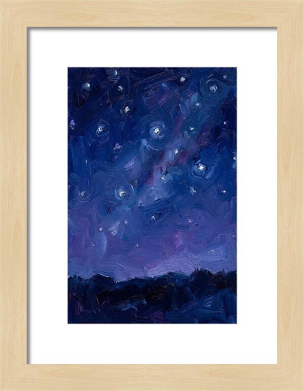 Starry Sky Over Mountains