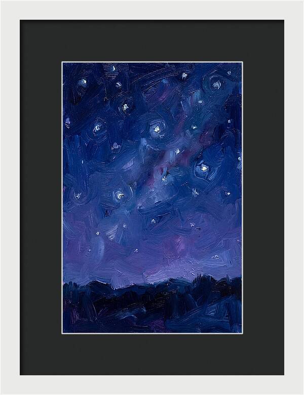 Starry Sky Over Mountains