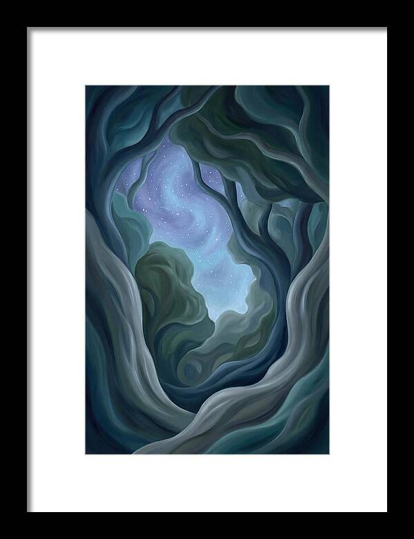 Starry Sky Through Forest Canopy