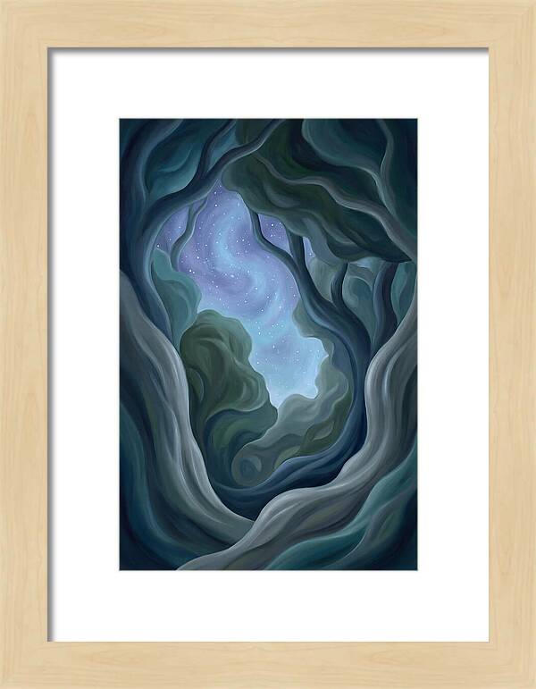 Starry Sky Through Forest Canopy