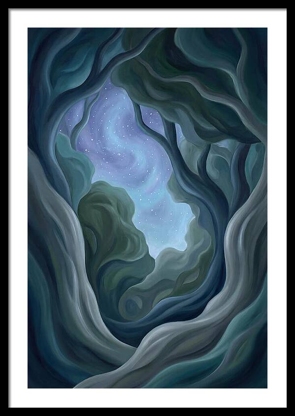 Starry Sky Through Forest Canopy