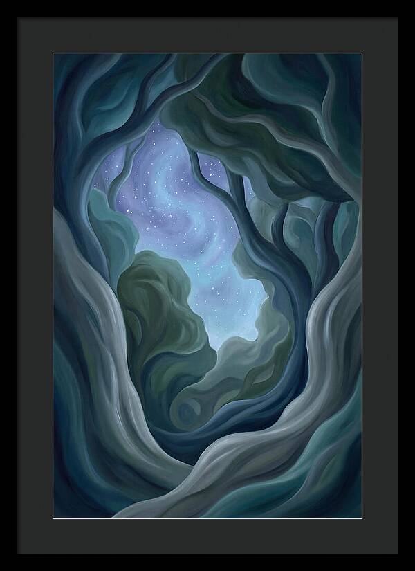 Starry Sky Through Forest Canopy