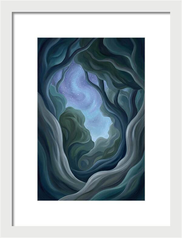 Starry Sky Through Forest Canopy