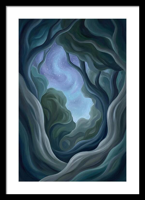 Starry Sky Through Forest Canopy