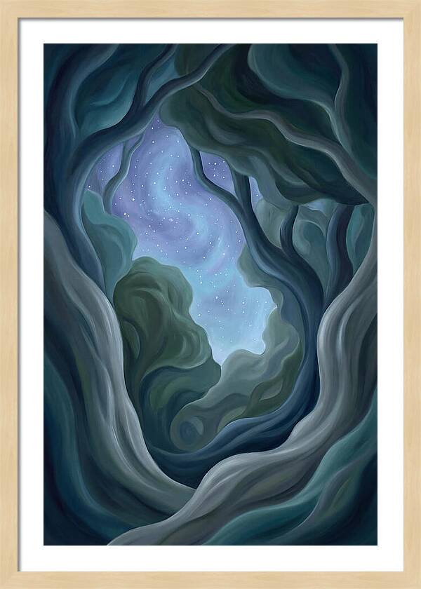 Starry Sky Through Forest Canopy