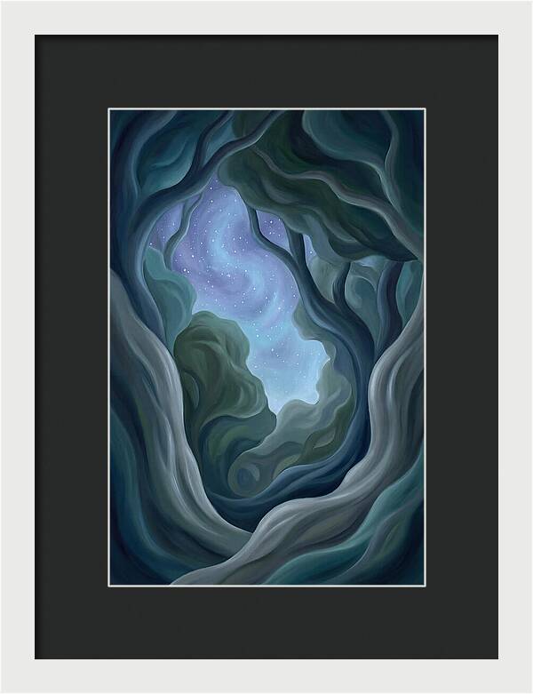 Starry Sky Through Forest Canopy
