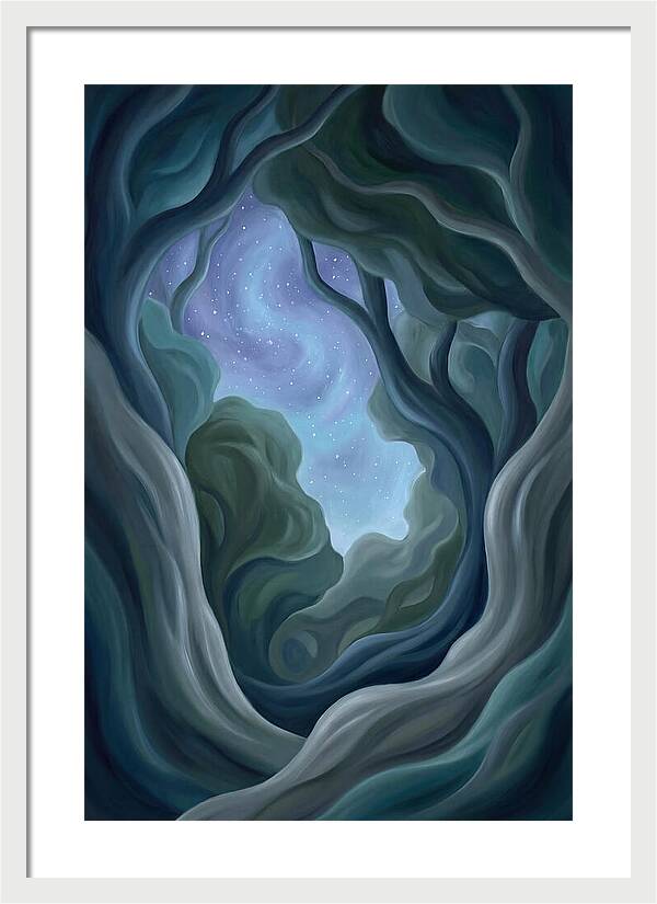 Starry Sky Through Forest Canopy